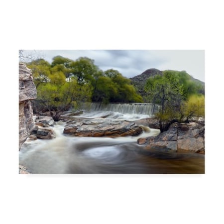 Mitch Catanzaro 'Sabino Canyon Falls' Canvas Art,30x47